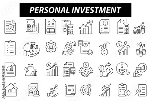 personal Investment icon set