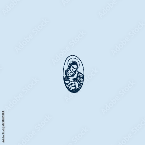 THESE HIGH QUALITY MOTHER MARIA VECTOR FOR USING VARIOUS TYPES OF DESIGN WORKS LIKE T-SHIRT, LOGO, TATTOO AND HOME WALL DESIGN