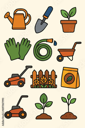 Gardening Tools and Supplies for Planting and Cultivating Plants