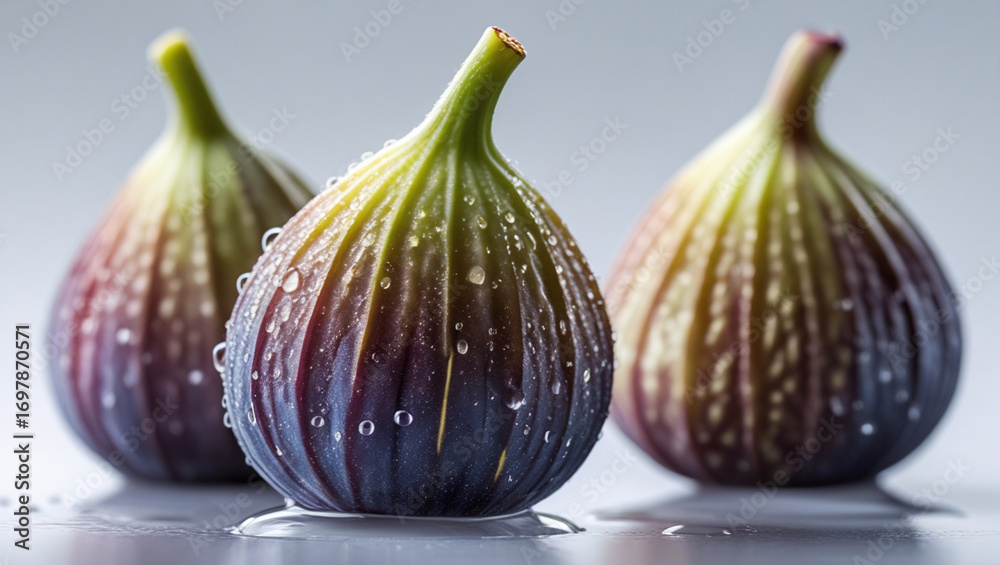 Obraz premium still life with fresh juicy fig fruits