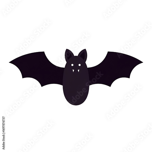 bat on a white