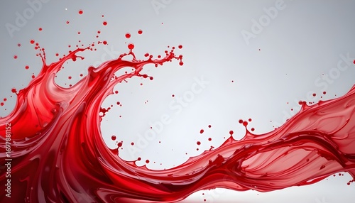 red wine splash isolated