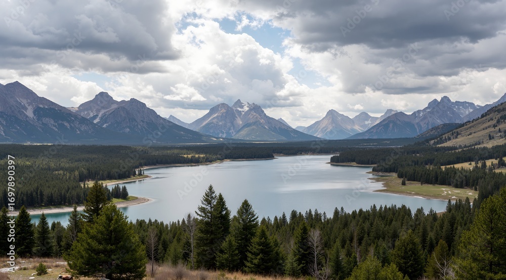 Fototapeta premium mountain lake in the mountains
