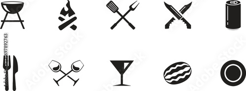 Kitchen Utensils Silhouette Pack 1 - Cooking Tools