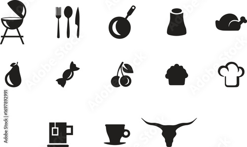 Kitchen Utensils Silhouette Pack 1 - Cooking Tools