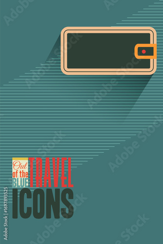 Vector illustration with travel and phone