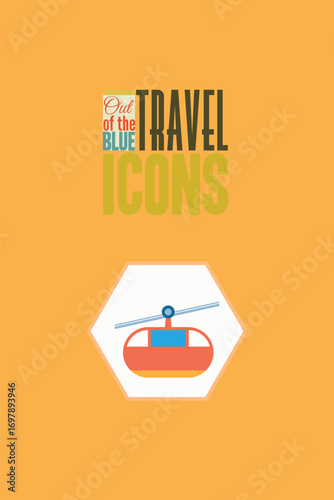 Vector illustration with travel and typo
