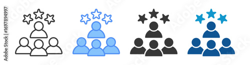 Leadership Icon Set Multiple Style Collection
