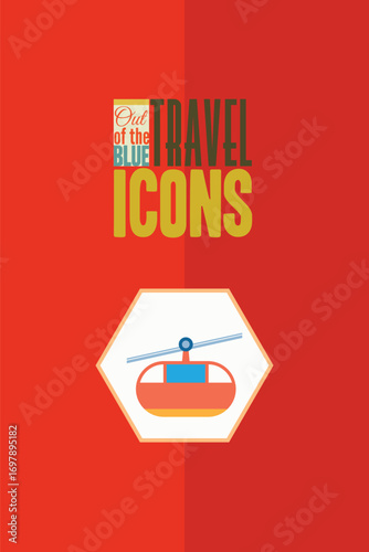 Vector illustration with travel and typo