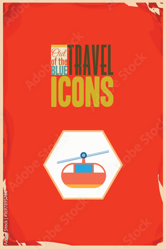 Vector illustration with travel and typo