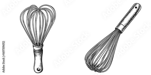 Isolated on white, the modern doodle sketch stands alone