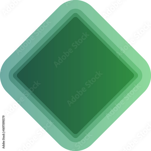 Modern Gradient Diamond Badge