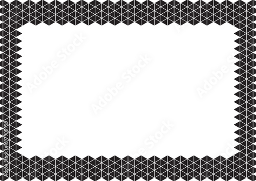 Black and white diamond pattern vintage frame for your decoration needs