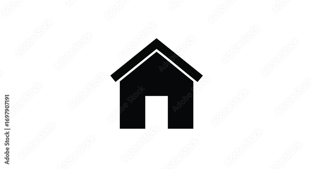 Fototapeta premium Home building architectural design logo web icon