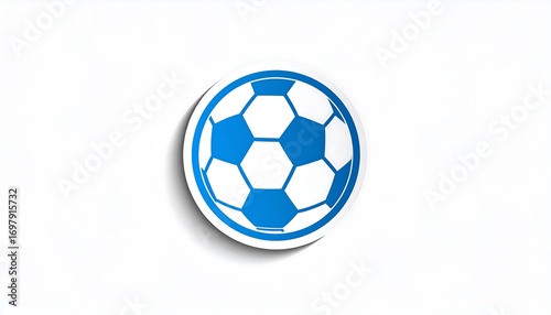 Soccer ball graphic, sticker style