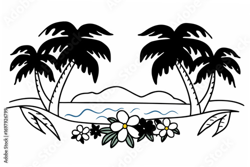palm tree silhouette