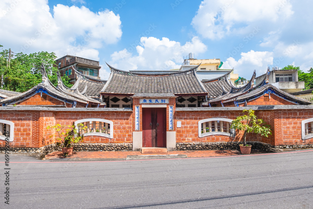Fototapeta premium Xinpu Liu Family Ancestral Hall located at Xinpu Township, Hsinchu County, Taiwan