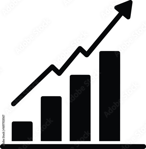 Growth Strategy, Startup Business Metrics, Urban Environment, Vector Illustration, Modern Visualization, High-Contrast Design Concept for Entrepreneurs