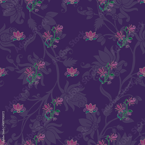 Bohemian opulence ,romantic florals, paisley and dramatic flourishes.
