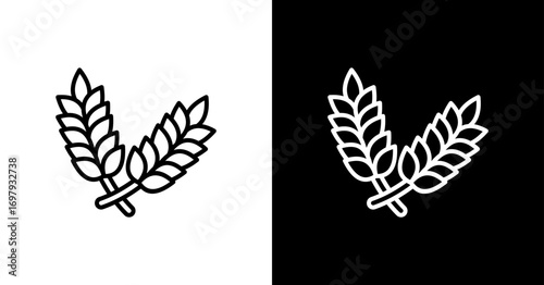 Wheat Icon Set Design 