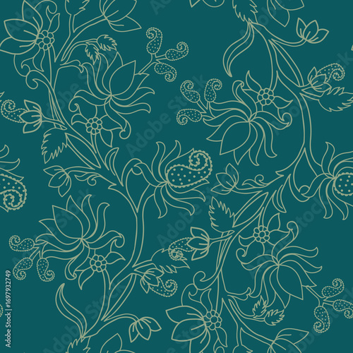 Bohemian opulence ,romantic florals, paisley and dramatic flourishes.
