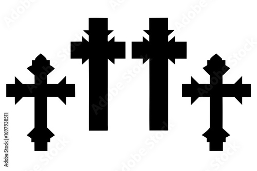 silhouette of a cross