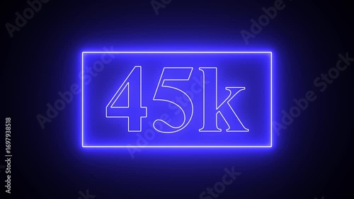 Wallpaper Mural “Neon Number Counter Animation – Glowing Digital Countdown Timer 4K” Torontodigital.ca