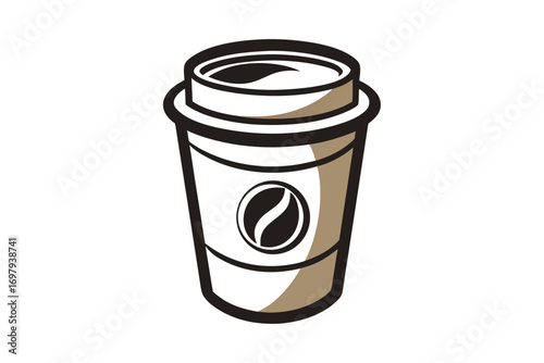 coffee cup isolated on white