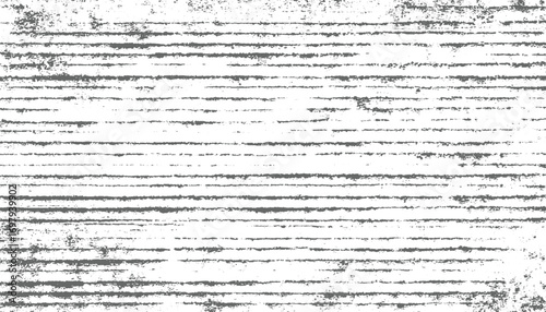 Grunge Scratch Texture with Distressed Horizontal Lines overlay urban illustration. Overlay to create interesting effect  Black isolated vector design on transparent background.