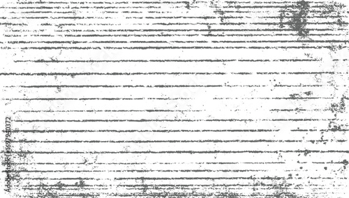 Grunge Scratch Texture with Distressed Horizontal Lines overlay urban illustration. Overlay to create interesting effect  Black isolated vector design on transparent background.