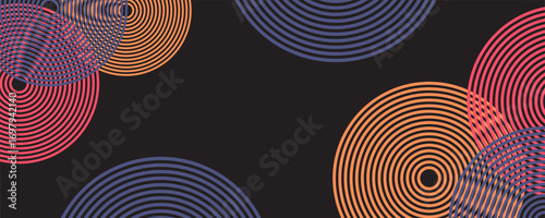 Collection of 70s poster, banner, cover, card. background . Set of retro wall decoration, groovy, trippy, colorful line. Vintage hippie wall art for interior, decorative, dots flayer simple and trendy