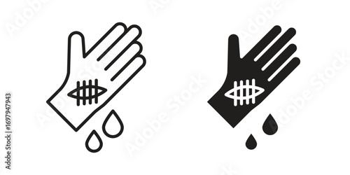 Wound icon symbol for logo, web, app designs.