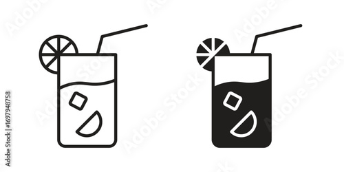 Tom Collins icon symbol for logo, web, app designs.