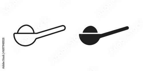 Teaspoon icon symbol for logo, web, app designs.