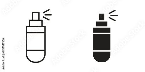 Spray icon symbol for logo, web, app designs.