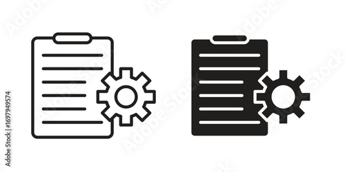 Smart contract icon symbol for logo, web, app designs.
