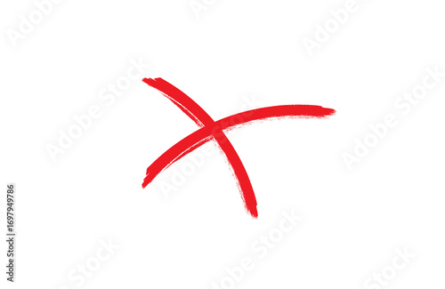 Red cross sign on transparent background, Red cross marker. Red cross marker isolated on white background. hand-drawn red cross marker png.