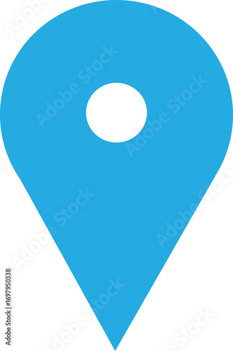 blue map pointer icon