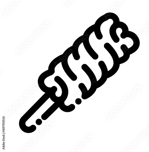 line art icon of a marshmallow for a birthday event
