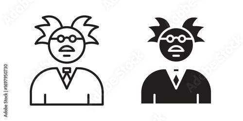 Professor icon symbol for logo, web, app designs.
