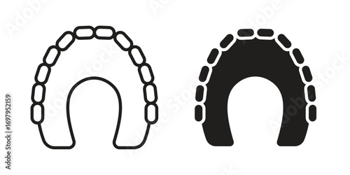 Maxilla icon symbol for logo, web, app designs.