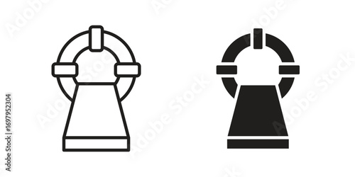 MRI scanner icon symbol for logo, web, app designs.