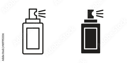 Hair spray icon symbol for logo, web, app designs.