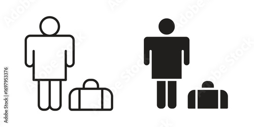 Guest icon symbol for logo, web, app designs.