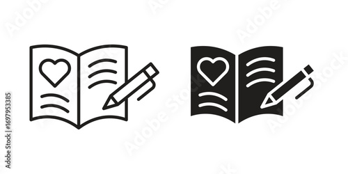 Guests book icon symbol for logo, web, app designs.