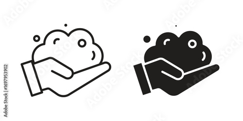 Foam icon symbol for logo, web, app designs.