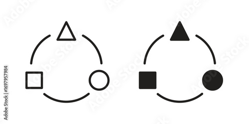Adaptation icon symbol for logo, web, app designs.
