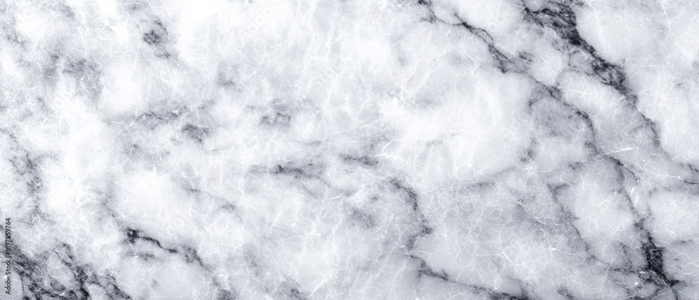 Fototapeta premium Smooth natural white marble with intricate gray veining for luxury interior design and high-end architecture use