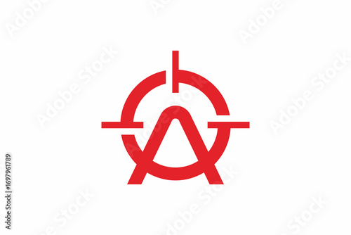 Letter A Target Logo 