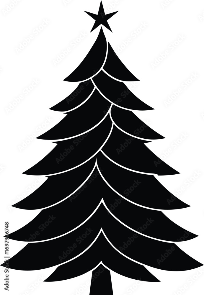 Obraz premium Curve Graph glyph and line vector illustration